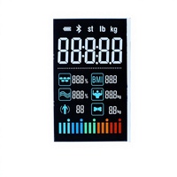 Balance électronique de cuisine et analyseur de graisse corporelle YS, écran LCD de type TN avec angle de vision de 160/160 degrés