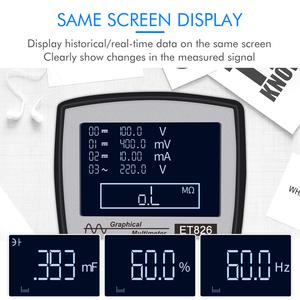 ET826ออสซิลโลสโคปแบบ2-in-1และมัลติมิเตอร์สองฟังก์ชัน - Product Image 6