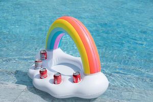 <strong>Inflatable</strong> Rainbow Cloud Drink Cup Holder <strong>Floating</strong> Beverage Fruit Serving <strong>Bar</strong> <strong>Pool</strong> Float Party Accessories Summer Leisure - Product Image 4