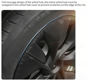 Enjoliveurs de roue de 19 pouces pour Tesla Model Y, protection intégrale des bords, style aérodynamique ABS noir - Product Image 3