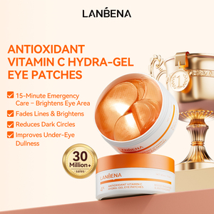 แผ่นมาส์กใต้ตาวิตามินซี LANBENA ของแท้ ลดรอยคล้ำใต้ตา ลดถุงใต้ตา และลดเลือนริ้วรอย บำรุงผิวรอบดวงตา 60 ชิ้น - Product Image 2