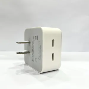 Popular Products 2024 Two USB-C Ports PD 40W Fast Charging Adapters with Type C To Type C Data Cable For Xiaomi Samsuny
