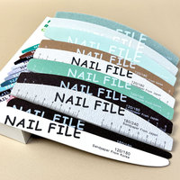 Vente en gros OEM Marque privée Professionnelles Limes à ongles double face 10 modèles différents 100/180 pour Salon et Kit de manucure DIY