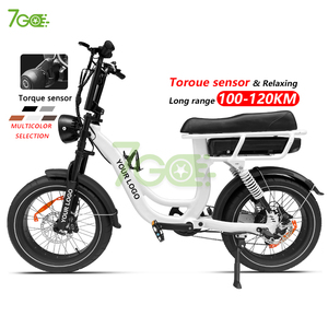 EB8 铝合金电动混合动力宽胎山地自行车无刷250W 20英寸车轮双悬架液压盘式刹车 - Product Image 3
