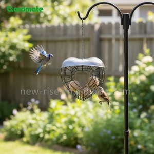 Mangeoire à oiseaux en forme <span class=keywords><strong>de</strong></span> cœur pour jardin extérieur, cour, balcon, mangeoire suspendue pour oiseaux sauvages - Product Image 3