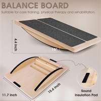 Planche d'équilibre inclinée réglable 2 en 1 en bois pour cheville et mollet, vente en gros