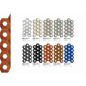 Bloques de Hormigón Resistentes a la Humedad para Interiores <span class=keywords><strong>y</strong></span> Exteriores, Bloques Huecos Hexagonales de Cemento para Muros Cortafuegos con Texturas Minimalistas - Product Image 2