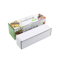 Film alimentaire en PVC sans BPA, rouleau jumbo avec coupeur, film étirable transparent approuvé par la FDA pour la cuisine