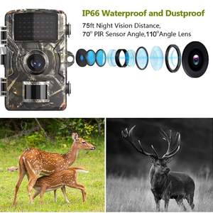 DH1 caméra de sentier de la faune Vision nocturne caméra de piège à animaux 2.5K caméra de <span class=keywords><strong>chasse</strong></span> de piste avec 38 pièces <span class=keywords><strong>940nm</strong></span> IR <span class=keywords><strong>LED</strong></span> et IP66 étanche - Product Image 3