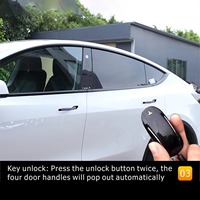 Poignée de porte électrique sans fil pour Tesla Model 3/Y 2021+ Ouverture automatique Qualité Poignée de porte la plus récente Pas besoin de remplacement