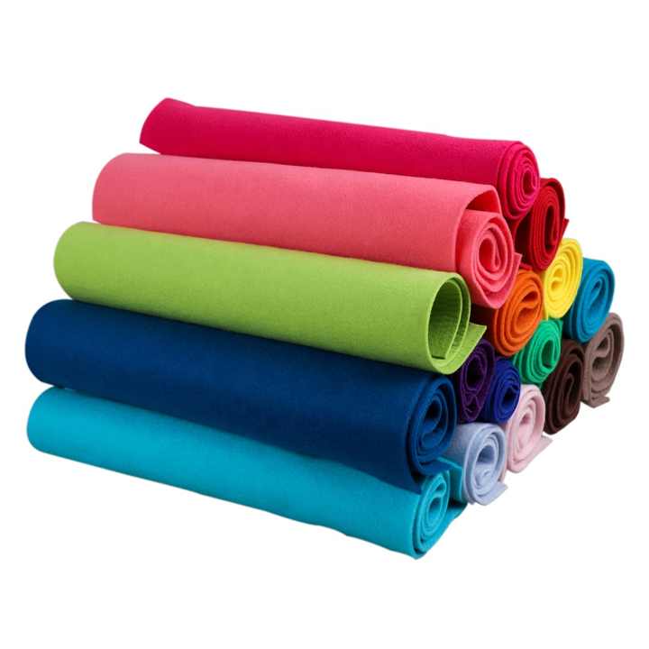 Moderate Resilience Multi-color Available Needle Punched Nonwoven Fabric Felt ODM Service Skin-friendly PP Felt