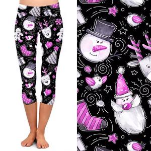 Vente chaude beurre doux classique noir herbe impression <span class=keywords><strong>3D</strong></span> Yoga pantalon Leggings femme - Product Image 2