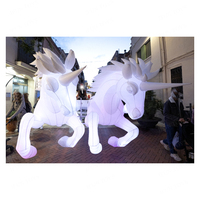 Licorne gonflable géante pour défilé, cheval gonflable LED pour événement, fête, festival