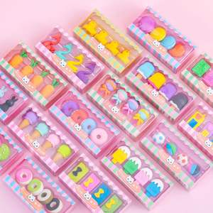 Borracha de Lápis Criativa em Forma de Hambúrguer de Sobremesa Simulada para Estudantes do Ensino Fundamental, Material Escolar, Prêmio, Presente para Jardim de Infância - Product Image 6