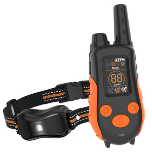 Wiederauf lad bares wasserdichtes Haustier-Trainings halsband für den Außenbereich Elektronischer Trainer für Hunde/Katzen Rinden kontrolle aus strap azier fähigem Kunststoff - Product Image 1