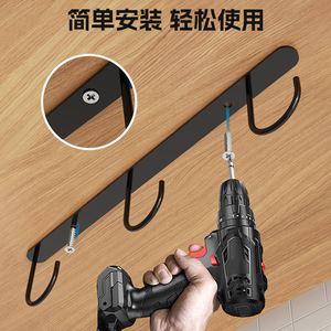 ตะขอแขวนแก้วในตู้เก็บของ 107 มม. แบบหลายแถว ไม่ต้องเจาะ ติดตั้งในครัว แนวตั้งแนวนอน - Product Image 4