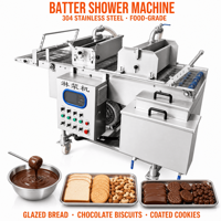 Machine automatique d'application de pâte avec système de circulation pour la ligne de traitement de la panification des aliments frits