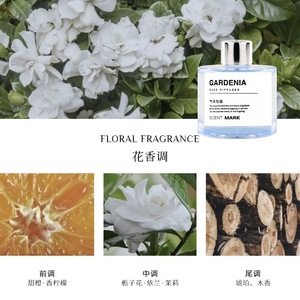 Gardenia <b>Reed</b> <b>Diffuser</b> 50ML Bamboo <b>Reeds</b> Long Lasting Fragrance Home Bedroom Aromatherapy Essential Oils - Product Image 4