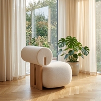 Fauteuils de style détente pour chambre à coucher, hôtel, extérieur, école, villa, salon, fauteuil simple compressé