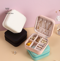 Petite boîte de rangement pour bijoux, boîte de voyage pour bijoux, étui d'emballage pour bijoux, collier, emballage de voyage, petite boîte de rangement pour bijoux avec logo