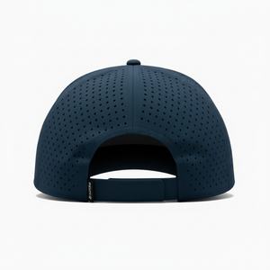 Casquette de baseball de golf classique à 5 panneaux avec logo en caoutchouc personnalisé OEM, imperméable, structurée, séchage rapide, pour sports de plein air, snapback - Product Image 4