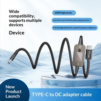 Câble factice Type-C vers DC DC005 multifonction à tension réglable 9V-20V 100W pour la charge des ordinateurs portables, des caméras embarquées et des moniteurs
