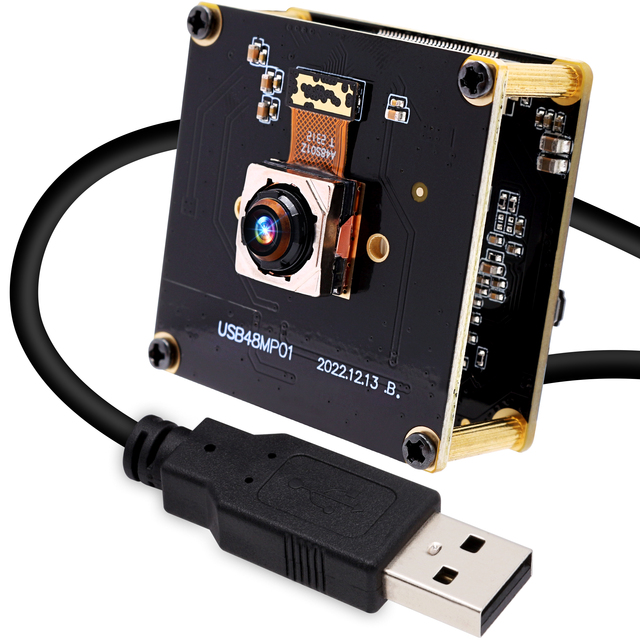 ELP 48MP Fast Autofocus USB Camera Module No Distortion Lens for Computer 8000 * 6000 Mini UVC USB2.0 Industrial Webcam Board