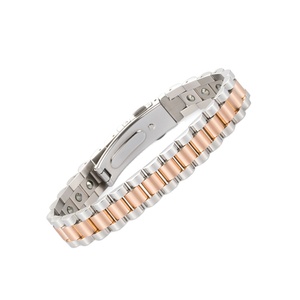 卸売ホットセール日本韓国99.999% ステンレス鋼ゲルマニア健康ブレスレット男性女性 - Product Image 1