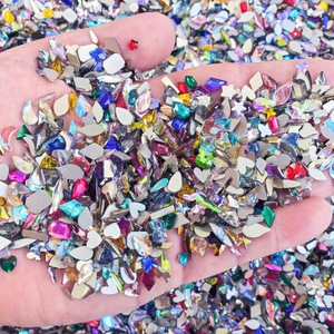 Strass pour nail art en gros, formes variées, nouvelle couleur AB, couleurs populaires, strass fantaisie 3D à dos plat pour nail art - Product Image 2