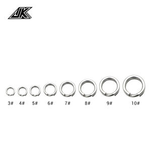 Cincin Pancing JK TSSR Seri Baja Anti Karat Berkualitas Tinggi Bentuk Panjang untuk Air Tawar/Air Asin, Tugas Berat, untuk Memancing Ikan Bass - Product Image 3