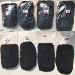 辫子和微型头发的人发体积 -- 多种自然颜色的扭结卷发雷米头发 - Product Image 6