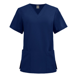 Divisa Medica Unisex a Collo a V in Tessuto Dobby ad Asciugatura Rapida, in Poliestere, per Rilevamento a Distanza, per Cliniche Dentali e Ospedali - Product Image 4