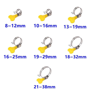 Colliers de serrage réglables en acier inoxydable à vis sans fin avec poignée en plastique pour tuyaux de 8 à <span class=keywords><strong>38</strong></span> <span class=keywords><strong>mm</strong></span> – Fixations rapides pour tubes - Product Image 2