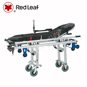 Aluminum Alloy Hydraulic Ambulance Stretcher Medical <strong>Trolley</strong> with Three Staged I.V. Stand 250KG Load Capacity for Emergency Use - Product Image 1