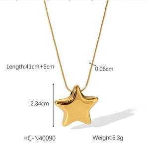 Joyería de Lujo en Acero Inoxidable 316L con Baño de Oro de 18k, Sin Deslustre, de Alta Calidad, Conjunto de Collar y Aretes de Moda - Product Image 6