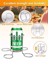 Support de rôtissage vertical en acier inoxydable pour poulet, mini support pour dinde et support vertical pour poulet en canette de bière, support pour volailles