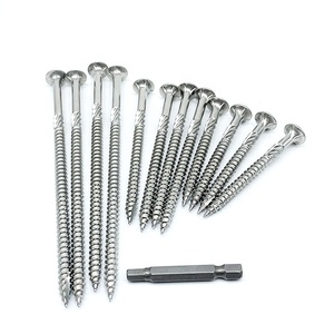 Vis de terrasse en acier inoxydable AS3566, tête trompette à embase hexagonale, 4 cannelures, vis à rainurer 14g, métrique/pouce, classe 4 <span class=keywords><strong>SUNO</strong></span> CE - Product Image 6