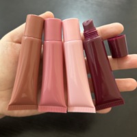 Tubes de baume à lèvres compressibles ISMAN Beauty, tubes en plastique souple vides, logo personnalisé, conteneur d'huile à lèvres, tube de gloss à lèvres, emballage cosmétique 8ml 15ml
