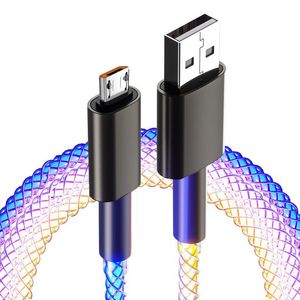 Câble de données USB vers Type-C en nylon tressé avec connecteur coudé, charge rapide 3A pour téléphone portable - Product Image 1