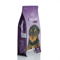 Sacs d'emballage pour aliments pour animaux de compagnie, personnalisés, réutilisables, en plastique Mylar, à fond plat, avec fermeture éclair, pour chiens et chats