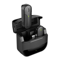 Microphone de conférence sans fil K81 2,4 GHz avec lumières LED, réduction du bruit, design léger et portable, mini micro pour diffusion en direct, rechargeable