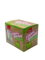 Groothandel Happy Gummy Frutivity Appel smaak Suikercoating Gummy Candy Fruit Zachte Gummy Candy Individuele kleine verpakking voor kinderen