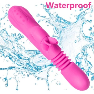 Popular Thrusting Rotation Heating Tongue Licking Rabbit Vibrator Clitoral <strong>Plastic</strong> Penis <strong>Dildo</strong> Vibrator Sex Toys for Woman - Product Image 5