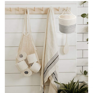 Cesta de Cuerda de Algodón para Almacenamiento, Cesta Tejida para Almacenar Almohadas, Juguetes y <span class=keywords><strong>Ropa</strong></span> de Bebé, Cesto para la <span class=keywords><strong>Ropa</strong></span> <span class=keywords><strong>Sucia</strong></span> - Product Image 3