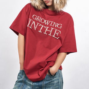 Suéter de Cuello Redondo de Alta Calidad, Tejido Grueso de 280 g/m², Estampado Extra Grande Personalizado, 100% Algodón, Transpirable, con Cuentas de Burbuja Integradas - Product Image 1