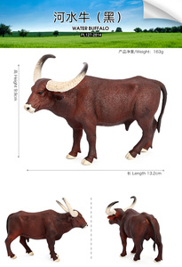 โมเดลรูปปั้นจำลองสัตว์ทำจากพีวีซีแข็งแบบขายส่ง รูปวัว ของเล่นรูปสัตว์ ของเล่นตุ๊กตารูปสัตว์ - Product Image 2