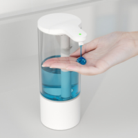 Dispenser Sabun Cair Otomatis 550ml OEM Pabrik Asli Tanpa Sentuh USB Isi Ulang 2-Kecepatan Dapat Diatur untuk Dapur