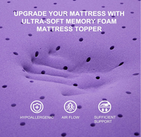 3 Zoll Gel-Memory-Foam Matratzenauflage, Belüftete Weiche Kühlende Bettauflage zur Druckentlastung für Komfortables Nachtschlafen