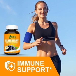Private Label Service Elderberry Immune Gummy With Zinc Vitamin C D3 60 Count Dietary <b>Supplement</b> - Product Image 5