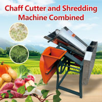 Multifunctionele gras- en hakselaar, gecombineerde machine met motor, voedermolen, snijmachine voor groenten en fruit
